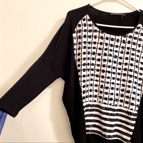 MADO et les Autres 3/4 sleeve black and white - Picture 7 of 8